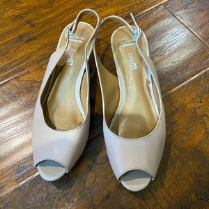 Clarke’s beige sandals